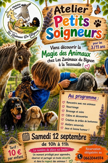 Ateliers petits soigneurs du 12 septembre