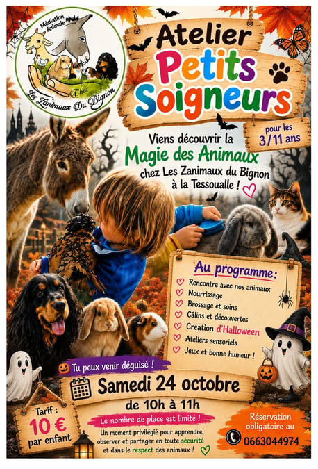Ateliers petits soigneurs du 24 octobre creation halloween